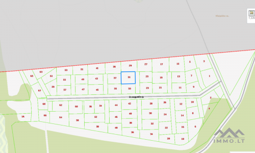Ein exklusives Grundstück am Stadtrand von Klaipėda