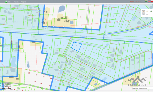 Grundstück für den Bau eines Hauses in Šlapšilė