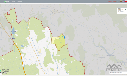 Waldgrundstück im Bezirk Ukmergė