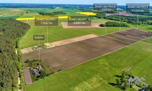 Gehöft mit 13 Hektar Land