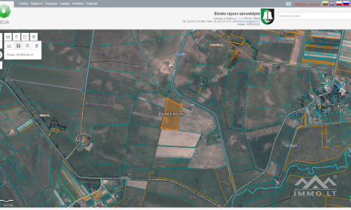 25 ha große Landfläche im Bezirk Šilutė für landwirtschaftliche Nutzung
