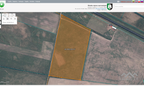 25 ha große Landfläche im Bezirk Šilutė für landwirtschaftliche Nutzung