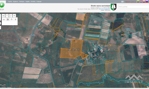 25 ha große Landfläche im Bezirk Šilutė für landwirtschaftliche Nutzung