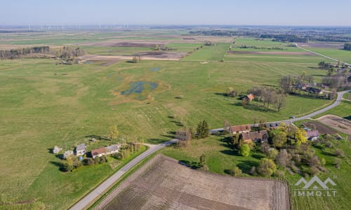 25 ha große Landfläche im Bezirk Šilutė für landwirtschaftliche Nutzung